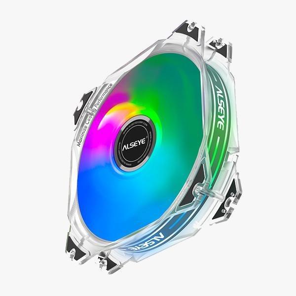 Fan case alseye led 120mm A-rgb max m120-p m120p - kipas casing cpu pc komputer 12cm Argb m-120p
