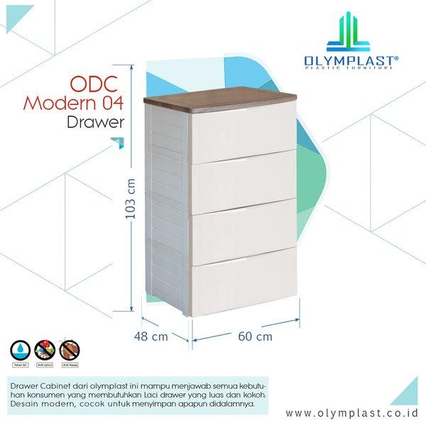 SALE Lemari Plastik Olymplast ODC 04-M 4 susun - Cream