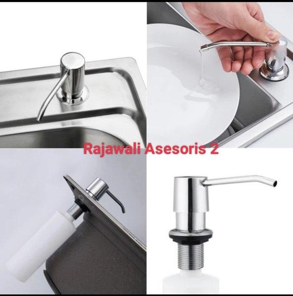 Dispenser Tempat Botol Sabun Wastafel Sink Cuci Piring Cuci Tangan