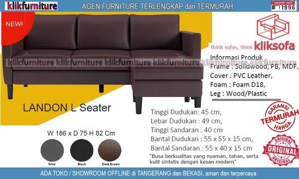 SOFA L Minimalis LANDON LS KLIKSOFA