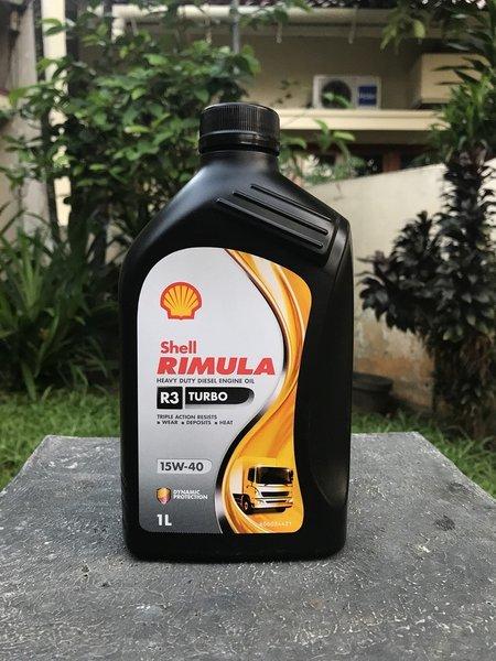OLI Shell Rimula R3 TURBO Diesel SAE 15W-40 galon 1 liter