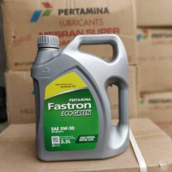 OLI PERTAMINA FASTRON ECO GREEN SAE 5W-30 API SN LCGC ISI 3.5 LITER