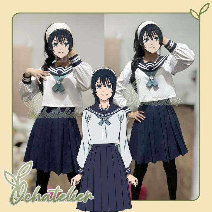 [Ready Stock] Amanai Riko Kostum Cosplay Seifuku Jujutsu Kaisen