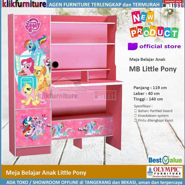 Meja Belajar Anak Perempuan Motif Little Pony by Olympic