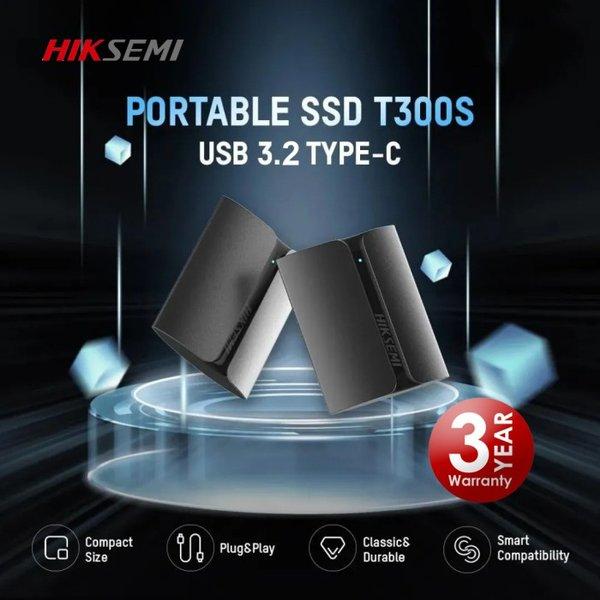 Ssd portable external hiksemi 512gb usb3.2 type-c 560Mbps shield hs-essd-t300s t300 512g
