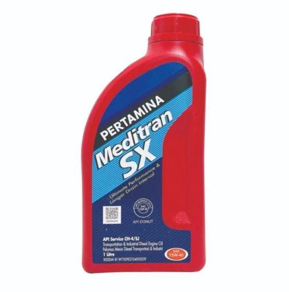 OLI PERTAMINA MEDITRAN SX SAE 15W-40 API CH -4 SJ GALON 1 LITER