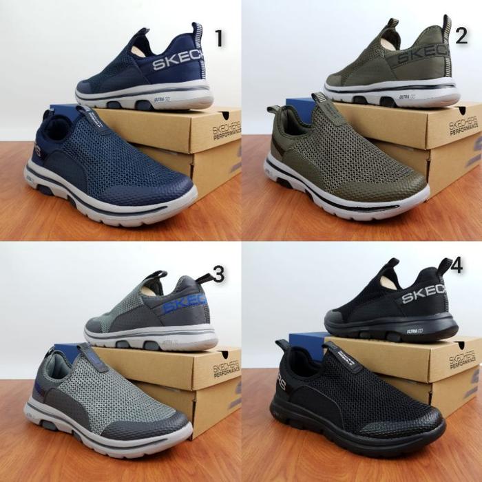 BEST SEPATU PRIA GO WALK 5 DOWNDRAFT / SEPATU ORIGINAL GOWALK 5 / SEPATU SLIP ON PRIA