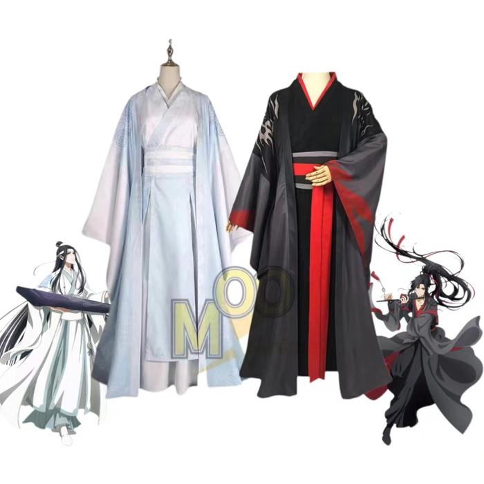 Magic Road Cos Costume Wei Wuxian Young Adult Ancient Style Hanfu Wei Wuxian and Lan Wangji Cosplay 