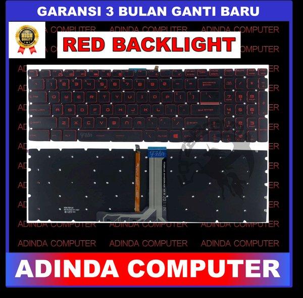Keyboard MSI GS60 GE62 GE72 GL62 GL72 GP62 GP72 GS63VR GS70 GT62 GT72 GT73VR MS-16J9 Red Backlight