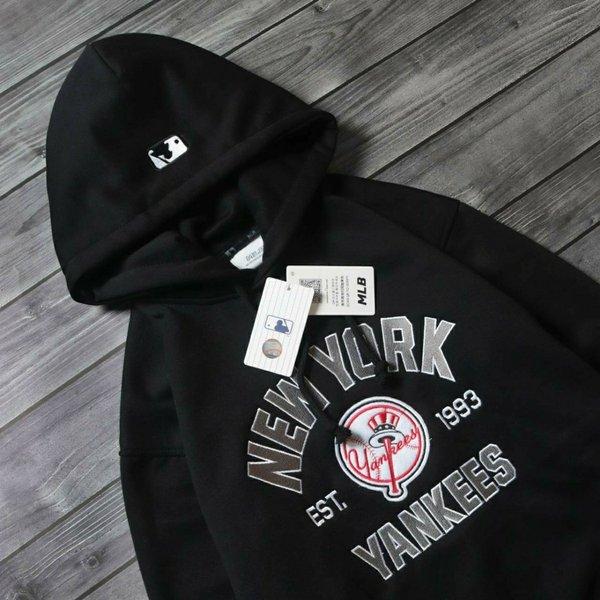 HOODIE SWEATER MLB LOGO EST 1993 HITAM
