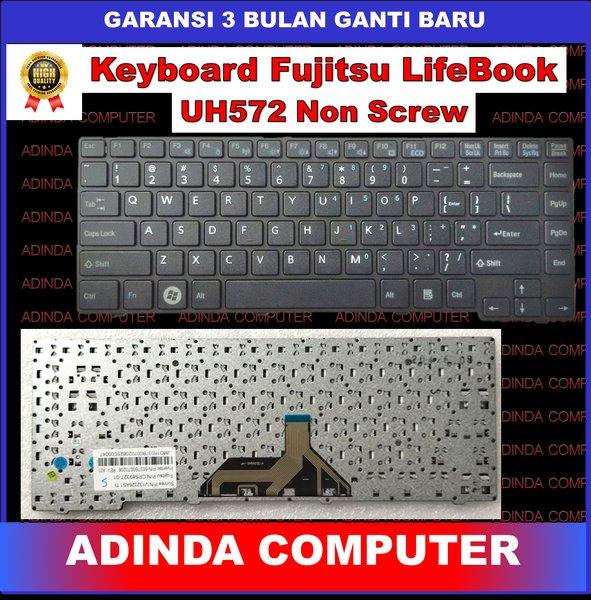 Keyboard Fujitsu LifeBook UH572 UH55 UH574 UH554 Non Screw FRAME