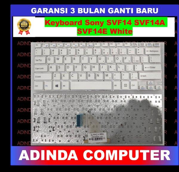 Keyboard Sony SVF14 SVF143A1QT SVF144B1EU SVF14A15CWP SVF14AC1QL White