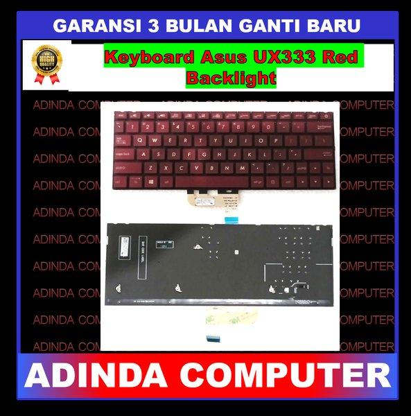 Keyboard Asus Zenbook 13 UX333 UX333FAC UX333FLC UX333FN Red Backlight