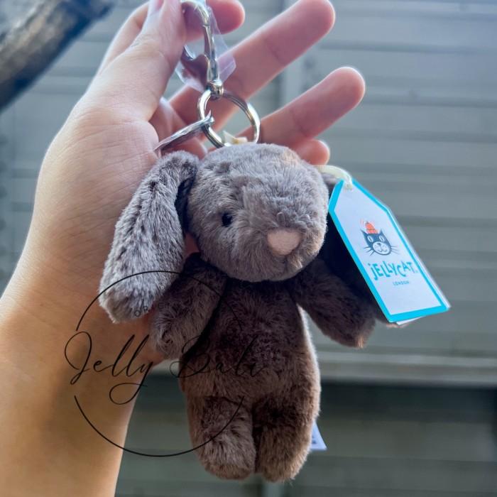 Jellycat Bag Charm Truffle Bashful Bunny Keyring Keychain New with tag