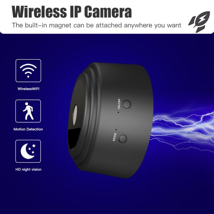E-Roket Kamera Mini Sambung Ke hp WIFI Infrared Light Night Vision Smart Home IP Security Camera Ter