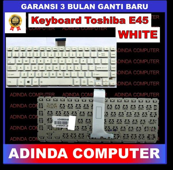 Keyboard Toshiba E45 E45-B E45D-B E45T E45T-A E45T-B E45W E40-B E40D-B E40T-B L40B L40-B L40-C White