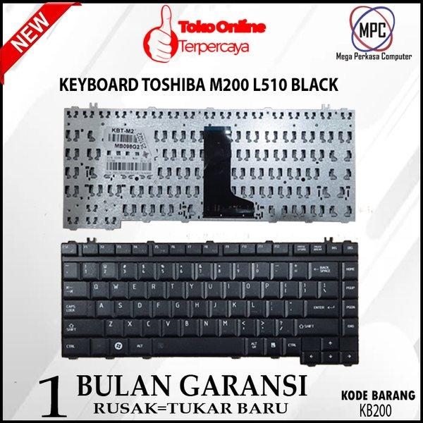 Keyboard Laptop Toshiba Satelite M200 L510 A200 A300 L300 M330 Series Hitam