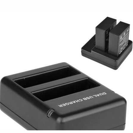 Travel Charger Baterai 2 Slot untuk GoPro Hero 4 - BT401