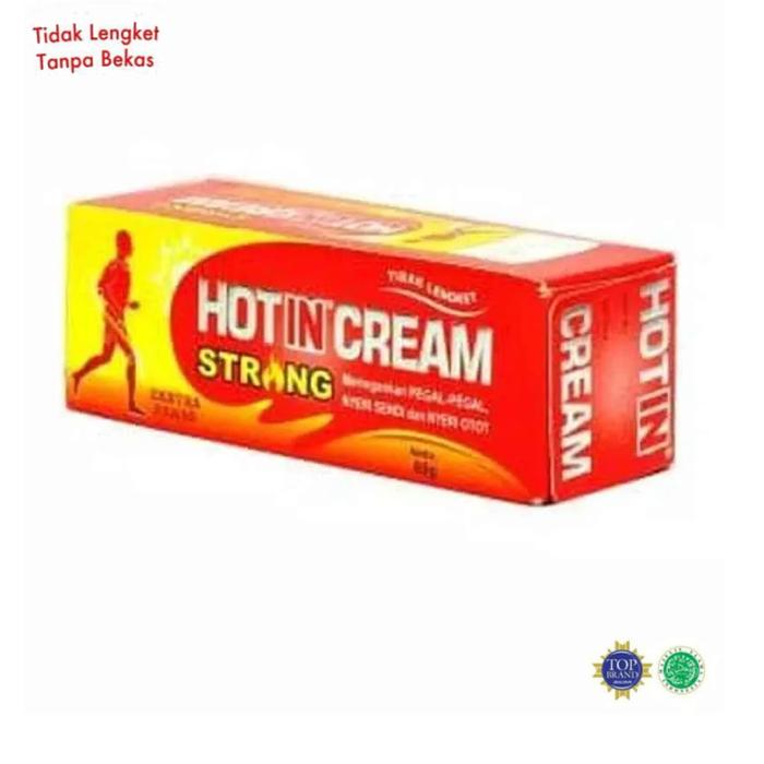 Hot In Cream Strong Kemasan Tube 60 gr & 120 gr - Krim Urut - Krim Pegal Pegal - Krim Gosok