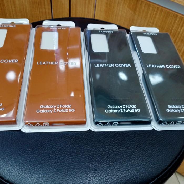 casing samsung galaxy z fold 2 leather cover original
