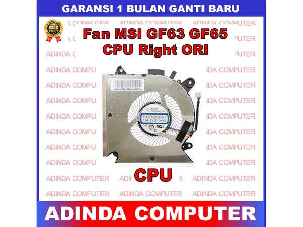 Fan MSI MSI GF63 GF65 MS-16R1 MS-16R2 WF65 9SEX Thin CPU Right ORI
