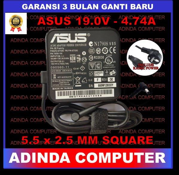 Adaptor Charger Asus X555 X555Q X553 X553M A550 X550 19V 4.74A