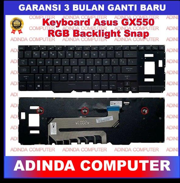 Keyboard Asus ROG Zephyrus Duo 15 GX550 GX551 GX551Q GX551QM GX551QR GX551QS RGB Backlight Snap