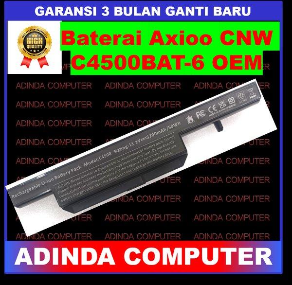 Baterai Axioo CNW C4500 C4500Q C4501 C4505 C4800 C4801 MNW C4805 B4100M B4105 B5100M B5130M B7110 B7