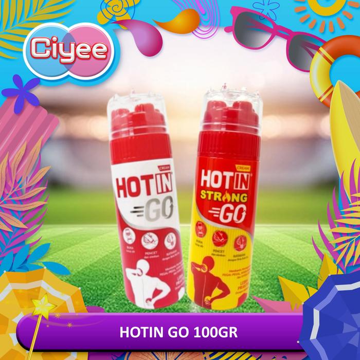 Hotin Go Cream 100 gr - Original - Strong - Hot In Krim Pegal Nyeri Otot - Ciyee