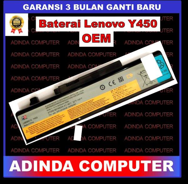 BATERAI LAPTOP LENOVO Y450 Y450A Y450G Y550 Y550A LO8SD13 BLACK