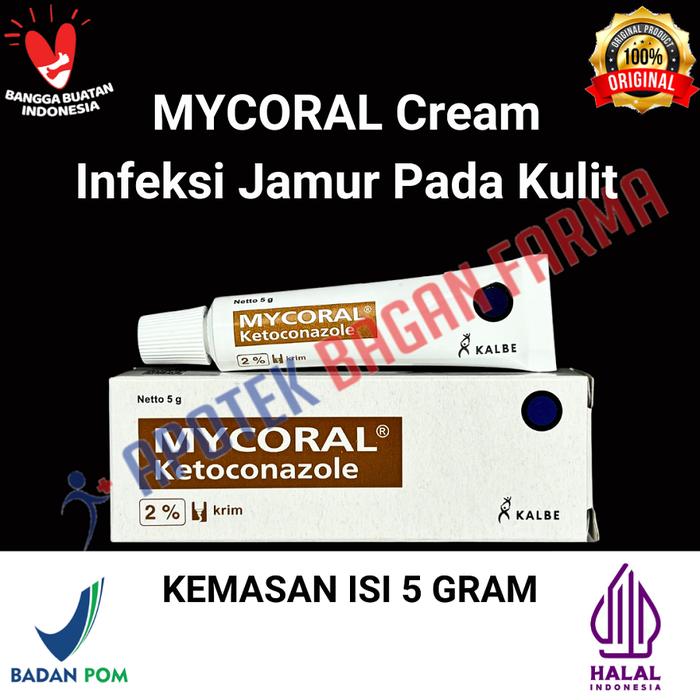 MYCORAL CREAM 5 GRAM / INFEKSI PADA JAMUR KULIT