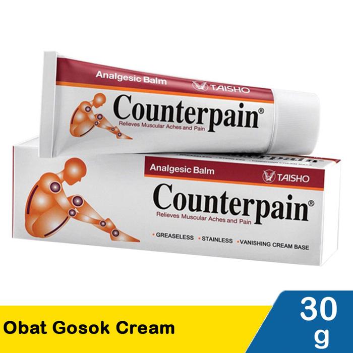 counterpain Cream 30 gram krim pegal otot nyeri otot / counter pain 30gr nyeri otot pegal otot