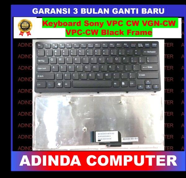 Keyboard Sony VPC CW VGN-CW VPC-CW PCG-61111L CW15FX CW16EC Black FramE