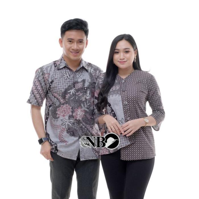 NB Baju Batik Couple Modern Baju Batik Kerja Kantor Atasan Batik Couple