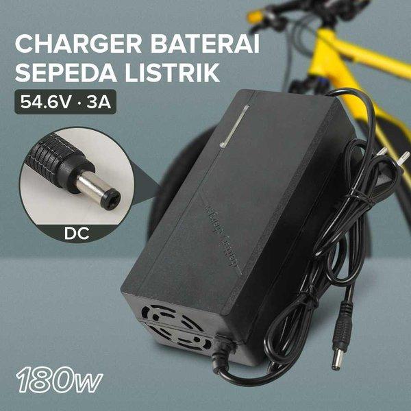 Adaptor Charger Baterai Skuter Sepeda Listrik DC 54.6V 3A - 48V3A