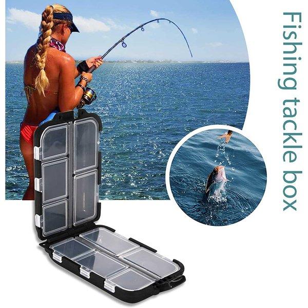 Kotak Kail Pancing Fishing Hook Mini Storage 10 Compartement - F65