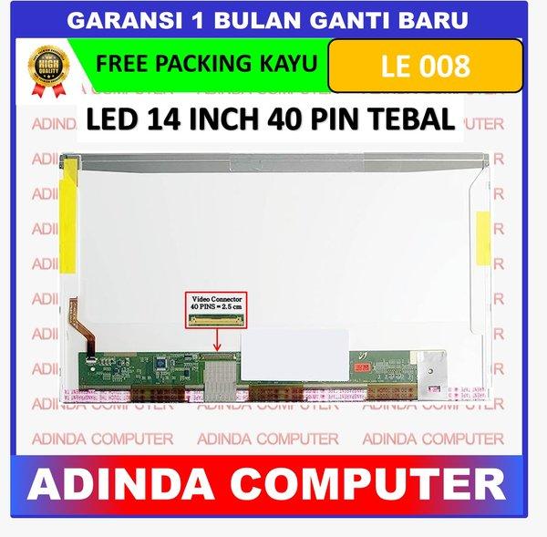 LCD LED Toshiba Satellite L800 L800D L840 L840D 14.0 40 Tebal