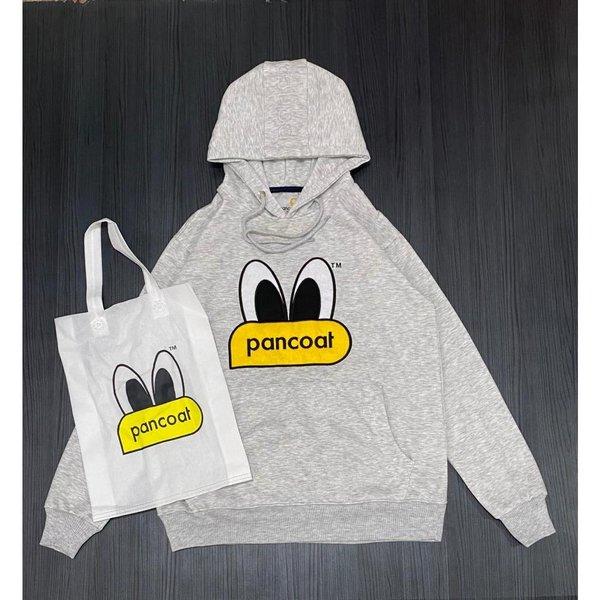 Hoodie Unisex Cewek Cowok Premium Pancoat Grey Bordier Sweater Pria