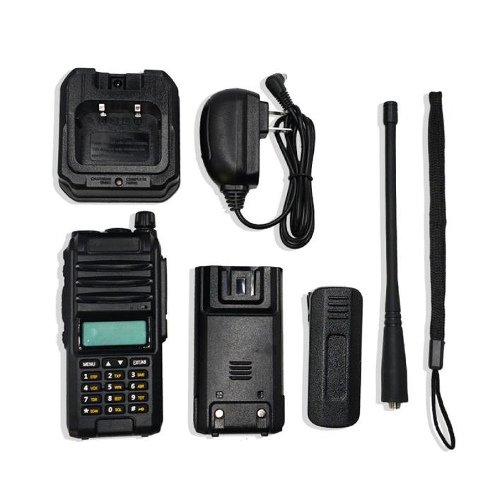 ElecStore【】HT Handy Talky BF A58S Waterproof Tri-Band Radio Walkie Talkie 8W 2800 MAH Ht Jarak Jauh