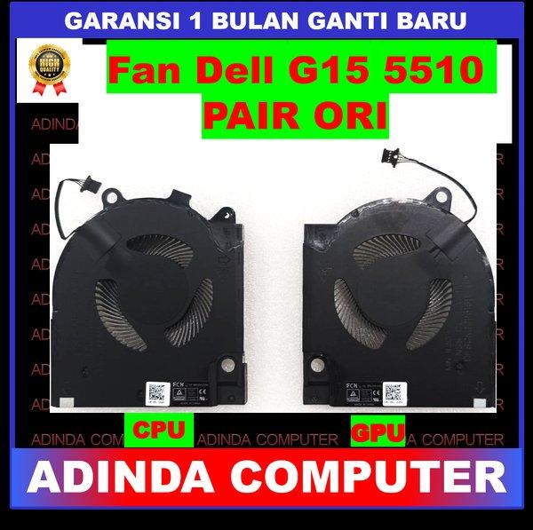 FAN DELL G15 5510 NS8CC16-20K12 NS8CC17-20K13 EG75071S1-C100-S9A PAIR ORI