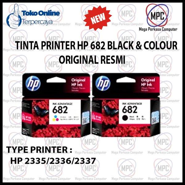 TINTA CARTRIDGE HP 682 BLACK & COLOUR untuk HP 2335 2336 2337