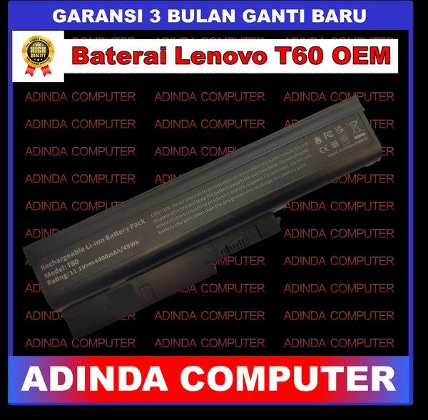 Baterai Lenovo ThinkPad T60 Z60 Z61 SL300 SL400 SL500 ASM 92P1140