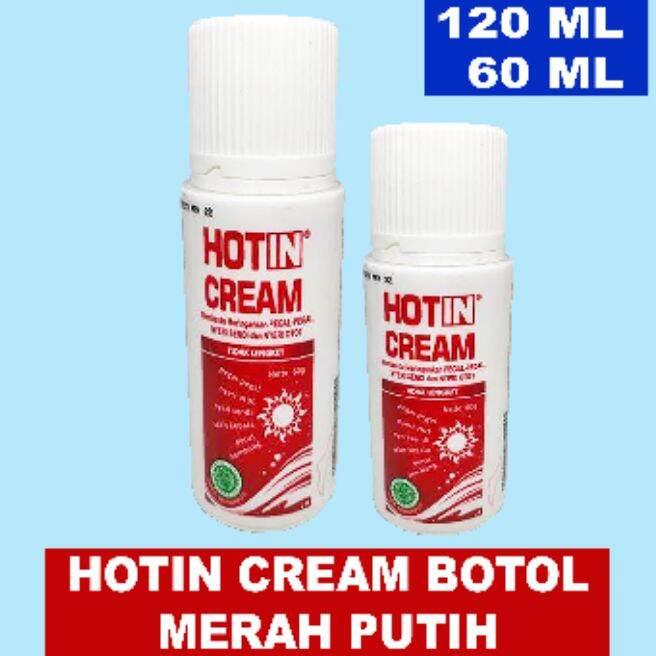 COD Hot In Cream Kemasan Botol 60 ml & 120 ml - Hotin Cream Merah Putih - Hotin Krim Urut - Krim Peg