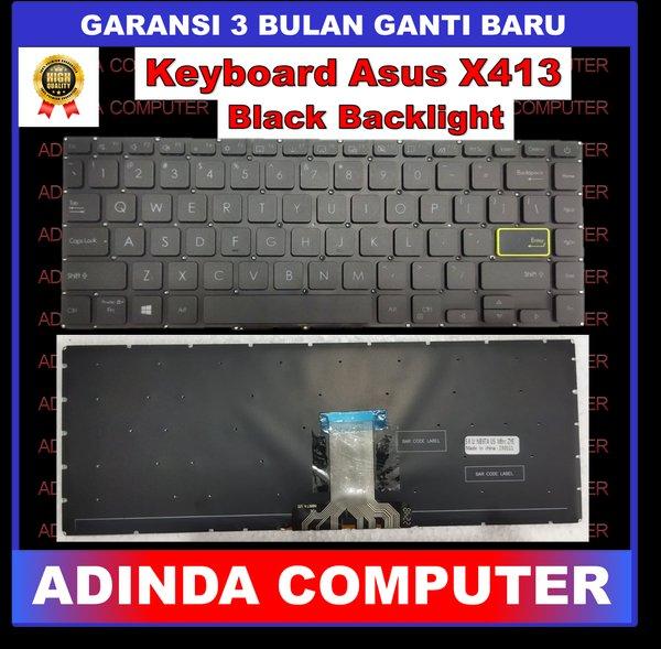 Keyboard Asus VivoBook X413 E410 E410M E410MA S4600 Black Backlight