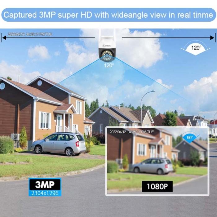 EYESEC 3MP KAMERA CCTV OUTDOOR WIRELESS / IP CAMERA CCTV WATERPROOF