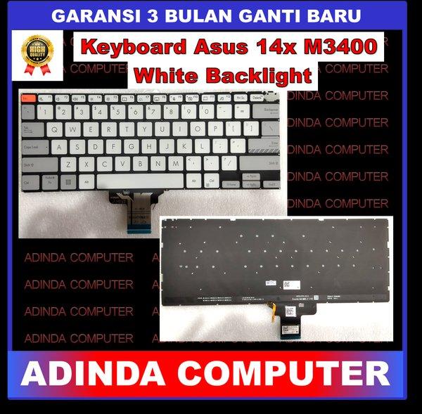 Keyboard Asus Vivobook Pro 14x M3400 M3400qa WHITE Backlight