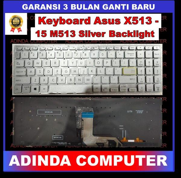 Keyboard Asus Vivobook 15 X513 K513 M513 M513U M513UA Silver Backlight