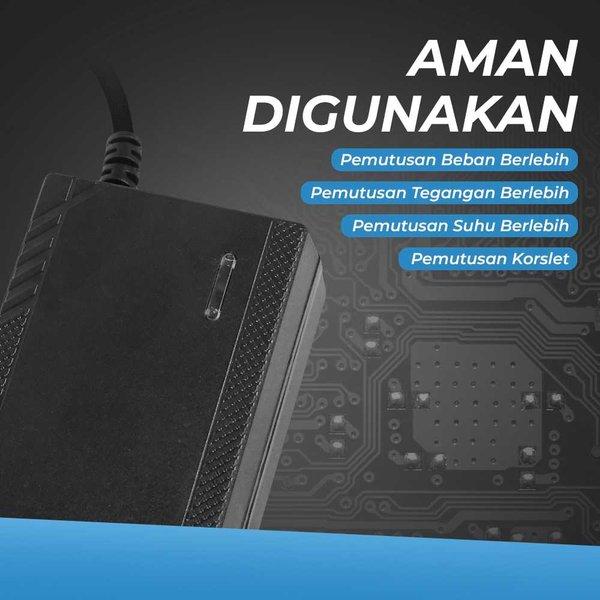 Adaptor Charger Baterai Converter Multifungsi Plug DC 2A 12.6V
