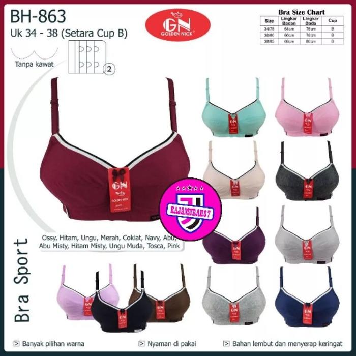 DISKON ! BH GOLDEN NICK SPORT 863 • BRA GOLDEN NICK • BH GOLDEN NICK • BH SPORT GOLDEN NICK BEST SEL