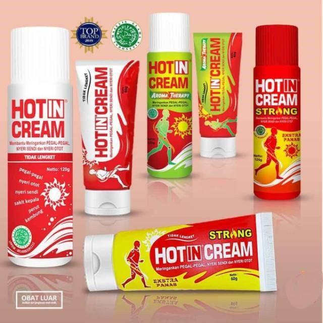 HOT IN CREAM Tube Original Strong 60gr / Hotin Cream Tube Krim Pegal Nyeri Otot